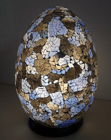 Stolná lampa  modrá, 35 cm, ručná práca