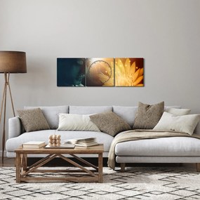 Obraz - Mier (s hodinami) (90x30 cm)