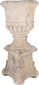 Béžový antik kvetináč v barokovom štýle Baroque - 33*33*69 cm