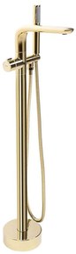 Voľne stojaca vaňová batéria Rea Clark zlatá kartáčovaná