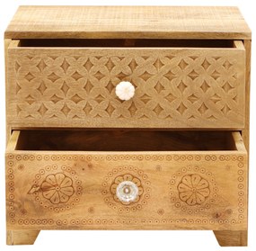 furniture-nabytek.cz - Drevený nočný stolík z manga 45x50x40