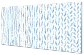 Nástenný panel  Modré pruhované rybia kosť 120x60 cm
