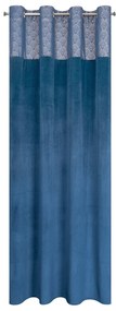 ZATEMŇOVACÍ ZÁVES NA KRÚŽKOCH AGNES 140X250 CM NÁMORNÍCKA MODRÁ