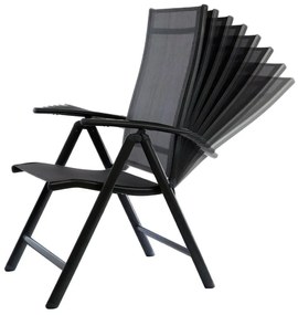 Záhradný balkónový set Fulvio - 2 miesta, čierna
