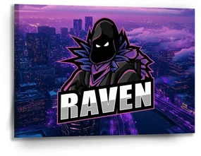 Sablio Obraz FORTNITE RAVEN Steampunk mesto - 90x60 cm