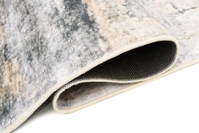 TA Koberec JZ-1113 FLANNEL PRINTED Sivý (flanelový) Obdĺžnikový Rozmer: 80x150 cm