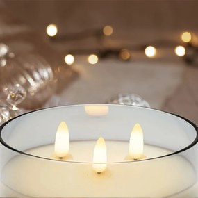 Tutumi Tutumi, LED veľká bez zápachová sviečka 302115, teplá farba, HOM-05002