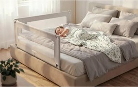 Bezpečnostná zábrana na posteľ Cover 46 biela / sivá 160 cm