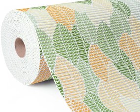 Kúpeľňová penová rohož / predložka PRO-012 Zelené listy - metráž šírka 65 cm
