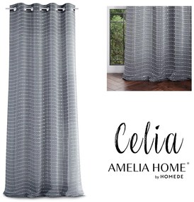 Záclona AmeliaHome Celia sivá