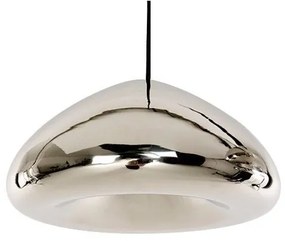 Toolight Toolight, zrkadlové sklenené závesné stropné svietidlo 1xE27 APP322-1CP, strieborná, OSW-00419