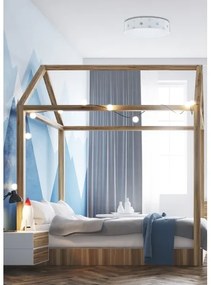 LED Stmievateľné svietidlo GALAXY KIDS LED/24W/230V hviezdičky biela/šedá/modrá + DO