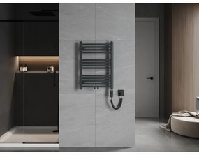 Mexen Ares, elektrické vykurovacie teleso 700 x 500 mm, 300 W, antracitová, W102-0700-500-2300-66