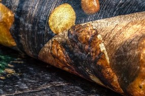 Protišmykový koberec / behúň ANDRE 9009 hnedý / žltý