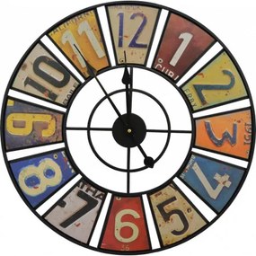 Kovové nástenné hodiny DED6711 40 x 40 x 3.6 cm