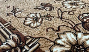 HU Hnedý klasický koberec Shiraz Bcf Maky-hnede Rozmer: 40x60 cm