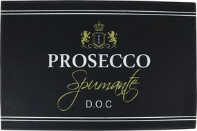 Čierna podlahová rohožka Prosecco - 75*50*1cm
