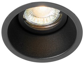 Inteligentné zapustené bodové svetlo čierne nastaviteľné vrátane Wifi GU10 - Alloy