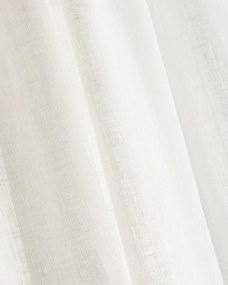 Záves so systémom FLEX (jednoduché spony flex) farba produktu biela látka polopriehľadný, zapletaná