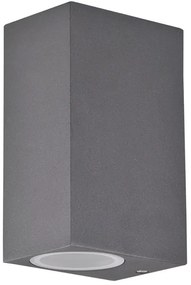Vonkajšie nástenné svietidlo BOSTON 2xGU10/10W/230V antracit