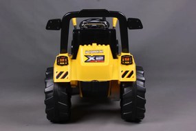 Detské elektrické autíčko BestBerg BBCC-40Y - nakladač / od 3 rokov / nosnosť 30 kg / žltá