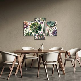 Obraz - Sukulenty (90x60 cm)