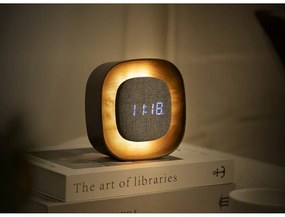 Digitálny budík Lumos Walnut – Gingko