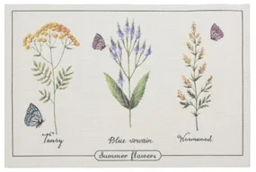 Prestieranie Summer flowers Tansy, 45 x 30 cm, sada 4 ks