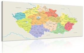 Obraz mapa Českej republiky - 100x50