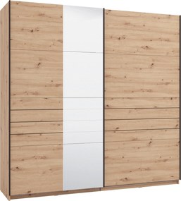 XXXLutz ŠAT. SKRIŇA S POSUV. DVERAMI, dub artisan, 220/217,5/61 cm Xora - Skrine - 000834015304