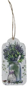 Ceduľka na zavesenie motív levandule K4608