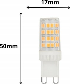 ECOLIGHT LED žiarovka G9 - 5W - 480lm - 3000k - teplá biela - 220-240V