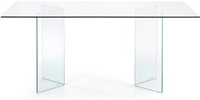 Jedálenský stôl uran 180 x 90 cm priehľadný MUZZA