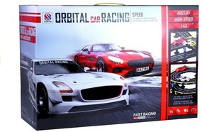 LEAN TOYS Závodná dráha Slot-Cars s 2 automobilmi