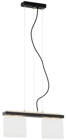 Argon 7164 - Luster na lanku CANOA 2xE27/15W/230V čierna