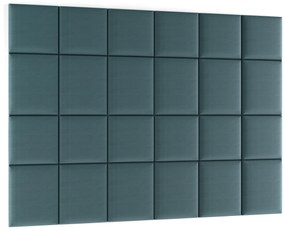 Set 24 čalúnených panelov Quadra 240x180 cm (mentolová). Vlastná spoľahlivá doprava až k Vám domov. 1052016