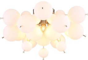 Globo 15633DO - Prisadený luster UDO 3xE14/25W/230V pr. 55 cm biela