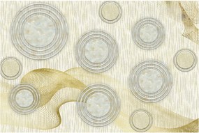 Obraz - Abstrakcia, mramorové kruhy (90x60 cm)