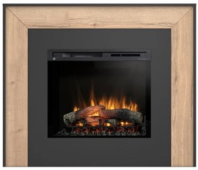 Elektrický krb Zuni 28 čierny/dub