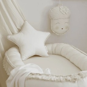 Závesná dekorácia dubový orech vanilka 23x29x10cm