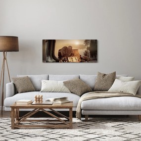 Obraz - Rybárske zátišie (120x50 cm)