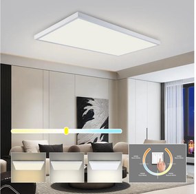 Brilagi - LED Kúpeľňové stropné svietidlo FRAME LED/96W/230V 120x60 cm IP44 biele