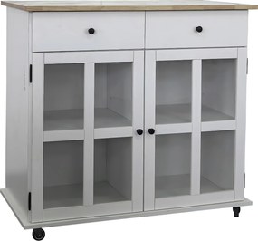 XXXLutz SERVÍROVACÍ VOZÍK, biela, 95/88/47 cm MID.YOU - Barový nábytok - 001713014701