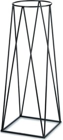 STOJAN NA KVETINÁČ SQUARE 96X30X30 CM ČIERNA