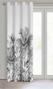 ZATEMŇOVACÍ ZÁVES NA KRÚŽKOCH NERINA 140X250 CM LISTY