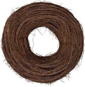 Prírodný hnedý prútený brestový veniec Elm L - Ø 50*14 cm