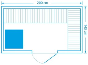 Marimex | Fínska sauna Marimex KIPPIS XL + saunové kachle | 11100085