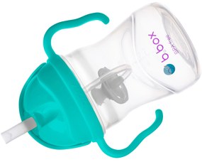 Hrnček so slamkou - nefritovozelený 240 ml