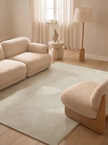 Ted Baker, Kusový koberec Ted Baker Kensington 106399 Creme, 200x300, biela, kancelária