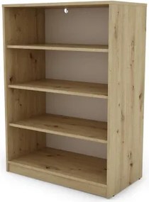 Polovysoký regál Carlos, dub artisan, šírka 75 cm%